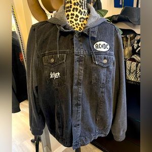 VINTAGE AC/DC JEAN SWEATSHIRT JACKET